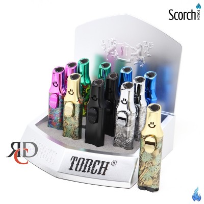 SCORCH TORCH SINGLE TORCH SMILIE FACE - STDS198 12CT/ DISPLAY
